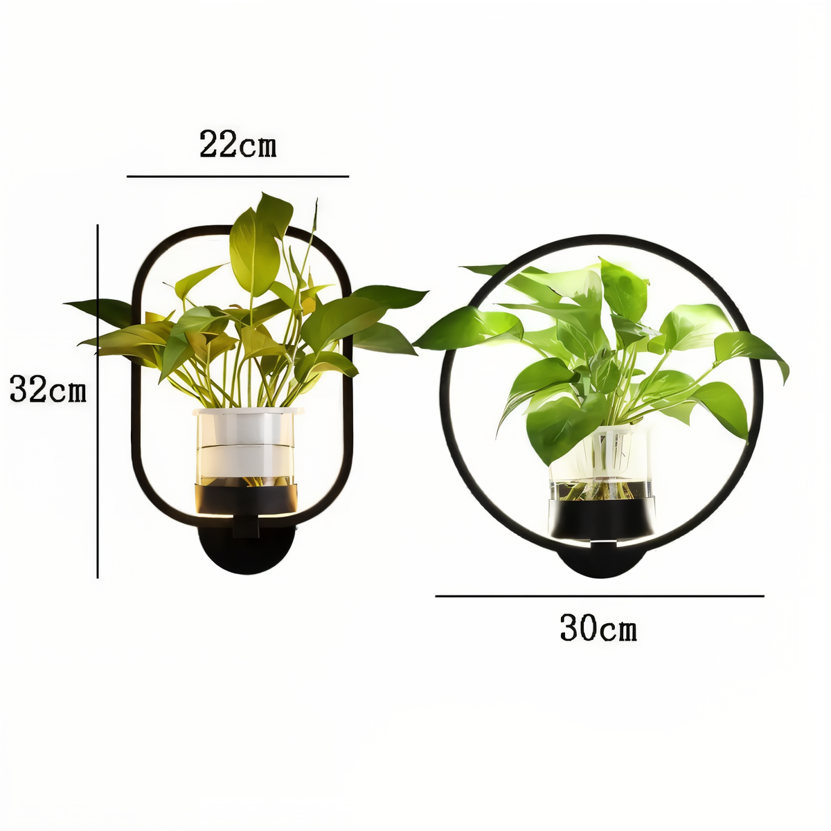 Davy | VerdantLume LED Wall Light with Plant Holder