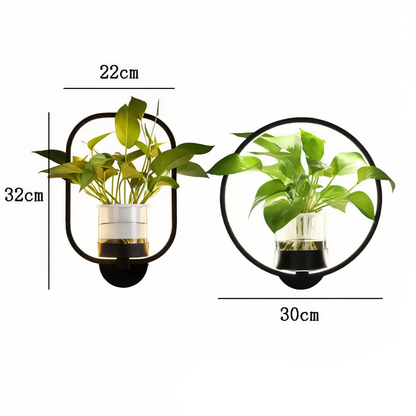 Davy | VerdantLume LED Wall Light with Plant Holder
