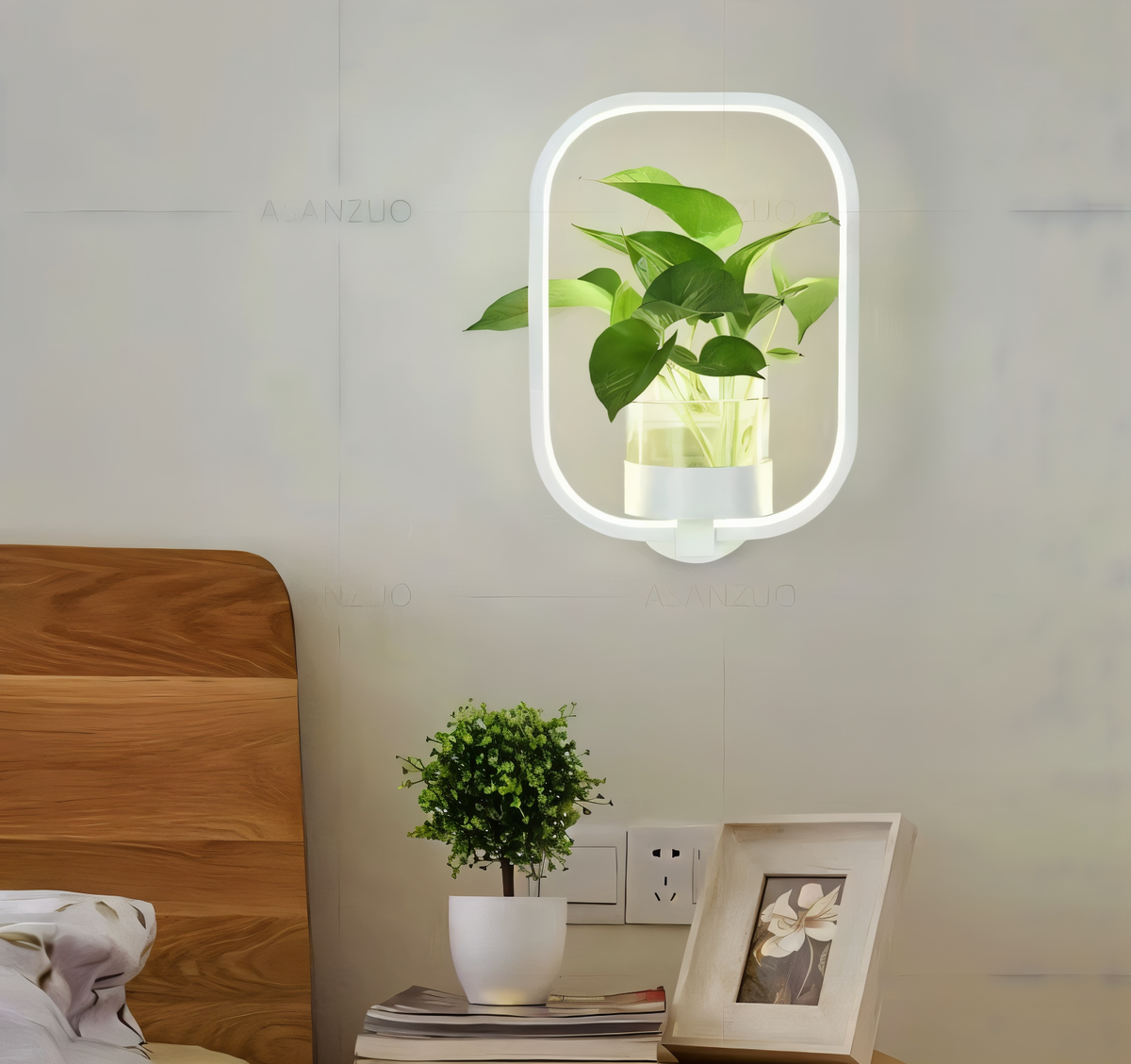Davy | VerdantLume LED Wall Light with Plant Holder
