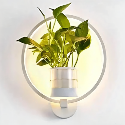Davy | VerdantLume LED Wall Light with Plant Holder