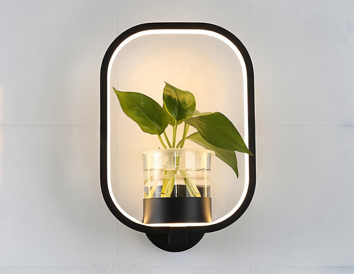 Davy | VerdantLume LED Wall Light with Plant Holder
