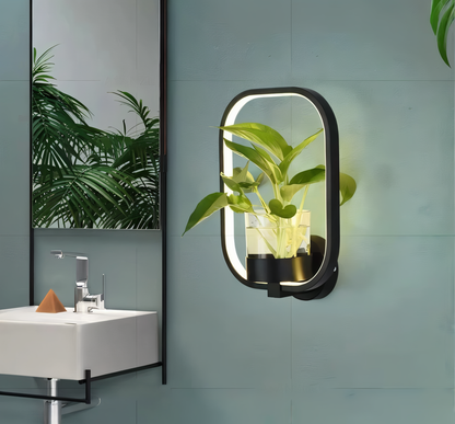 Davy | VerdantLume LED Wall Light with Plant Holder