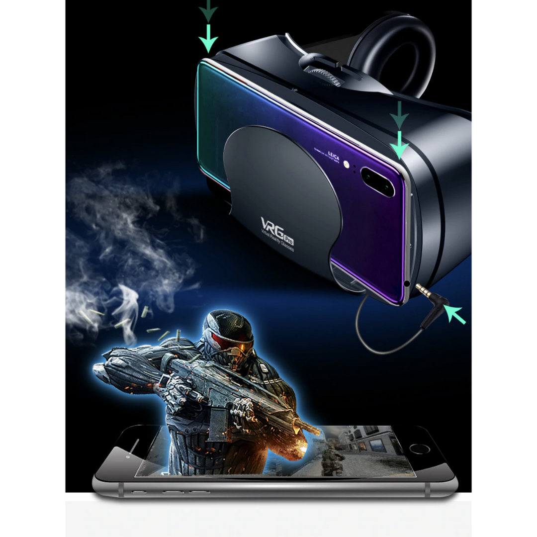 Davy | VR Headset with Integrated Headphones for iPhone & Android