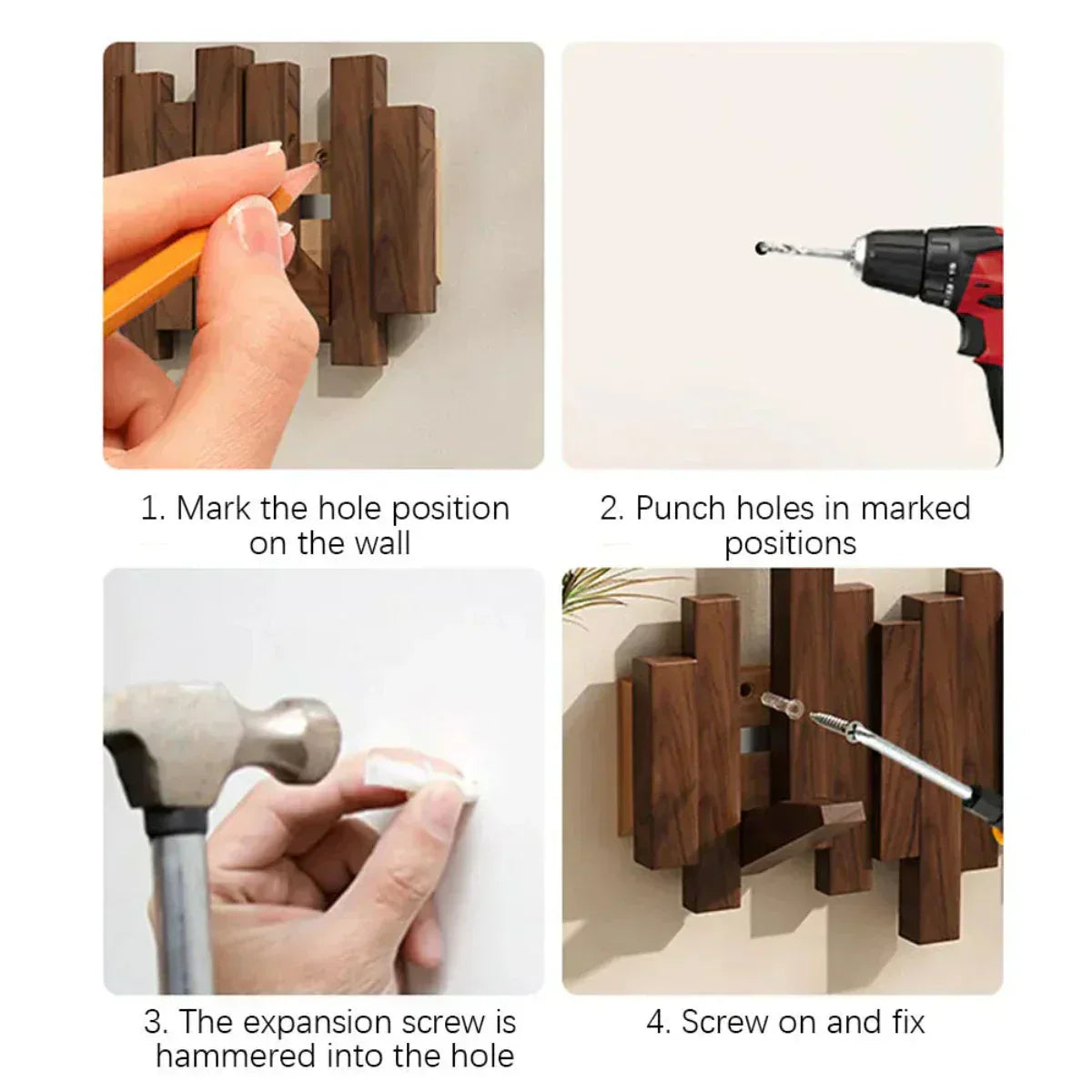 Davy | Wooden Entryway Organizer Hook