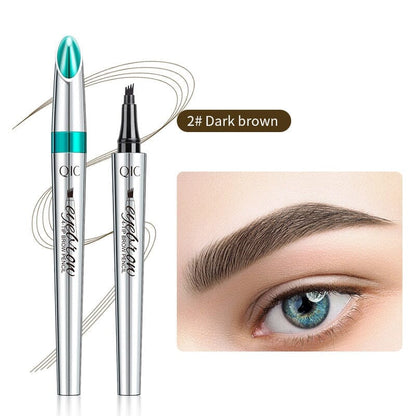 Davy | Waterproof 4-Tip Brow Pen for Natural Look