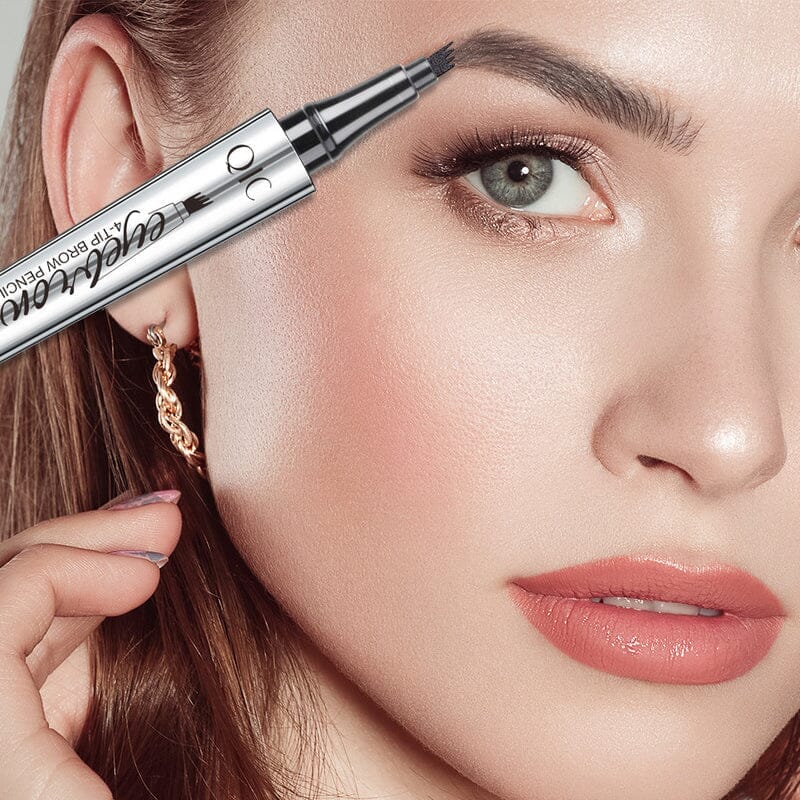 Davy | Waterproof 4-Tip Brow Pen for Natural Look