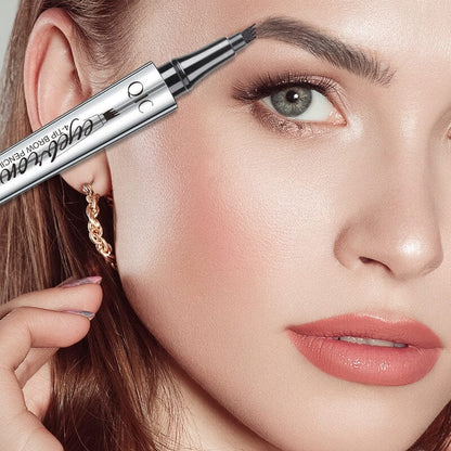 Davy | Waterproof 4-Tip Brow Pen for Natural Look