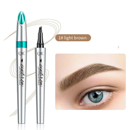 Davy | Waterproof 4-Tip Brow Pen for Natural Look