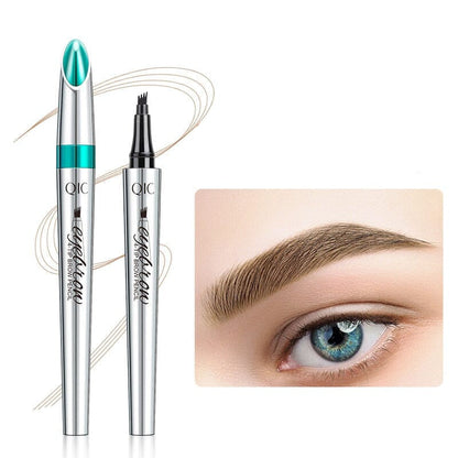 Davy | Waterproof 4-Tip Brow Pen for Natural Look