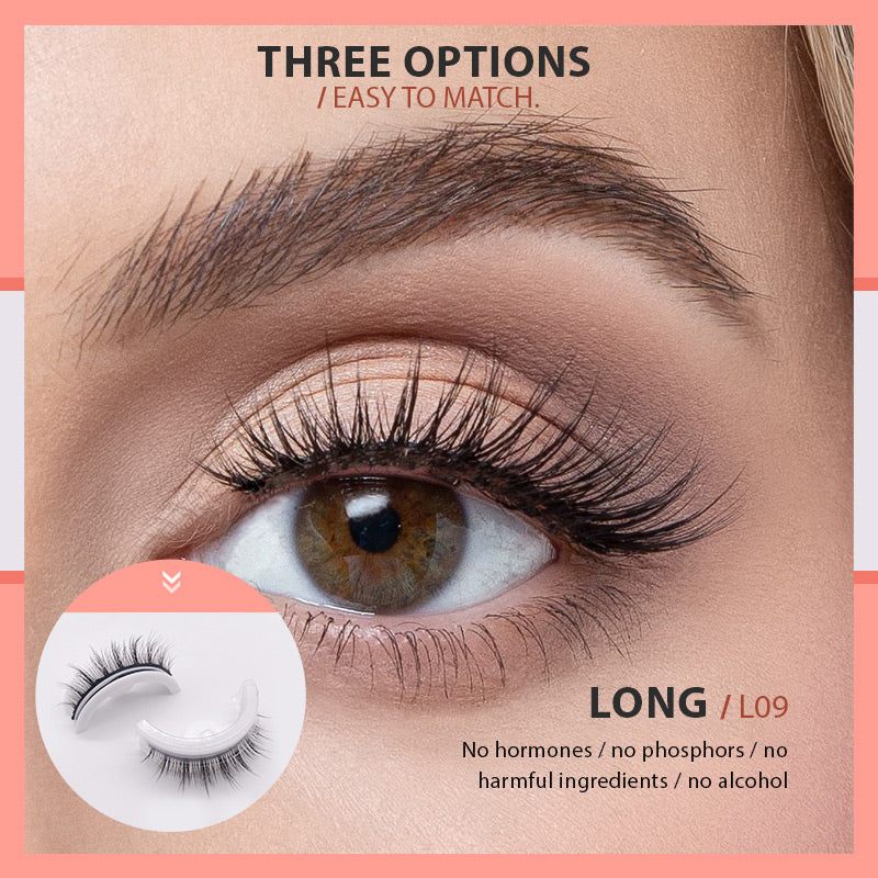 Davy | Waterproof and Reusable Self-Adhesive Eyelashes