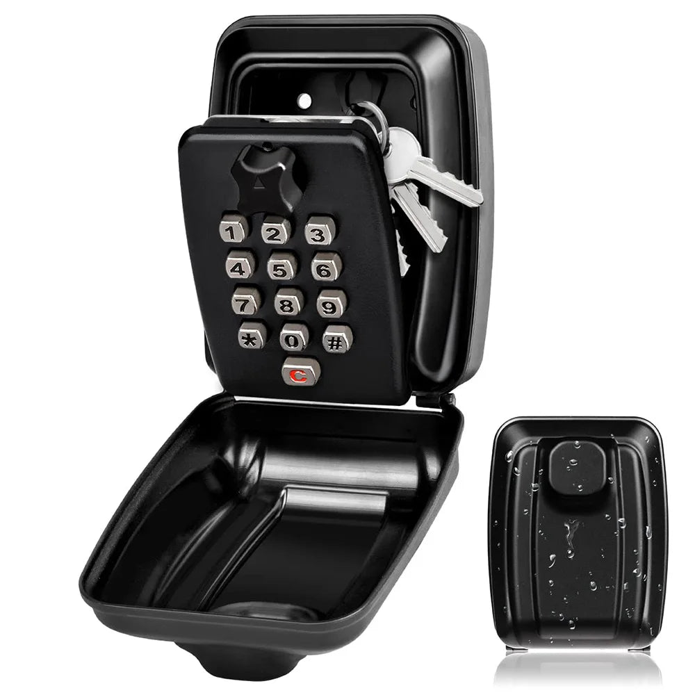 Davy | Waterproof Wall-Mounted Key Box – Outdoor Lockable Key Storage with Combination Code