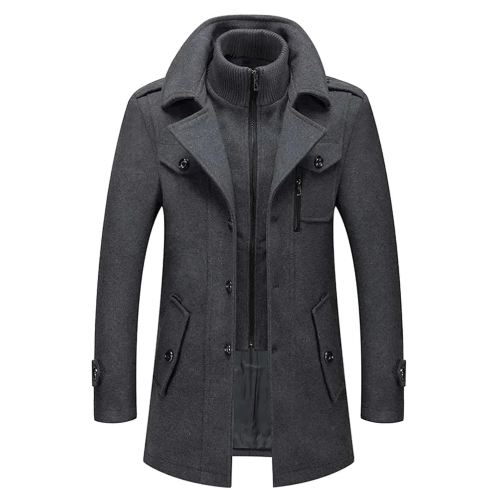 The Davy: A Windproof Two-Piece Wool Blend Coat