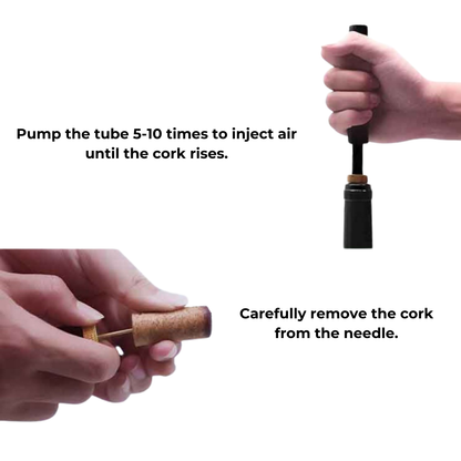 Davy | WineLuxe Air Pressure Wine Opener – Stainless Steel & Ergonomic Design