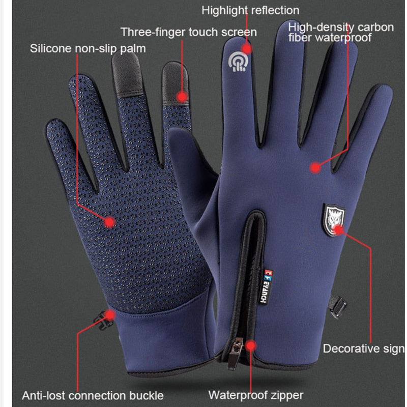 Davy | Waterproof Thermal Gloves for Winter with Touchscreen Capability