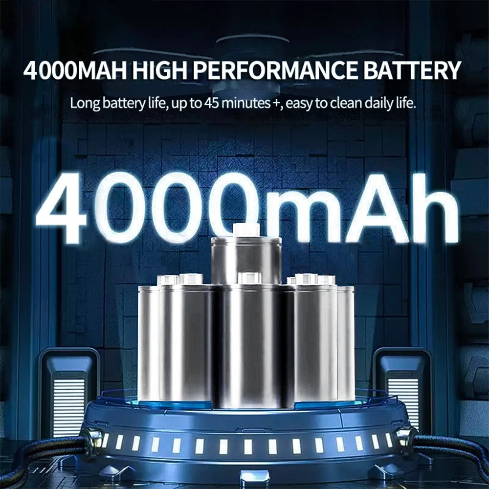 Davy | Powerful 95000PA Cordless Vacuum - Quiet, Lightweight Design