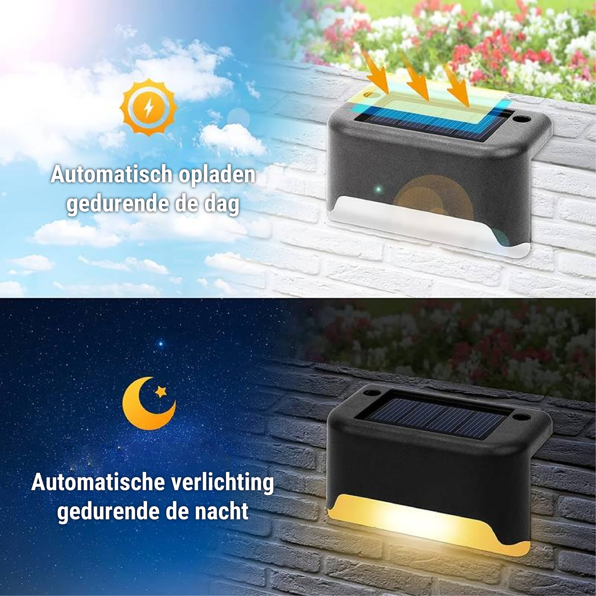 Davy Wireless Solar LED Wall Lights | Weather Resistant | Energy Efficient Garden Lighting