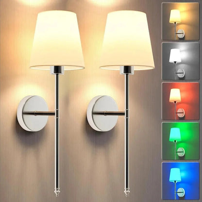 Davy | Wireless Wall Lamps, Pack of 2