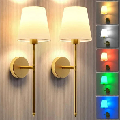 Davy | Wireless Wall Lamps, Pack of 2