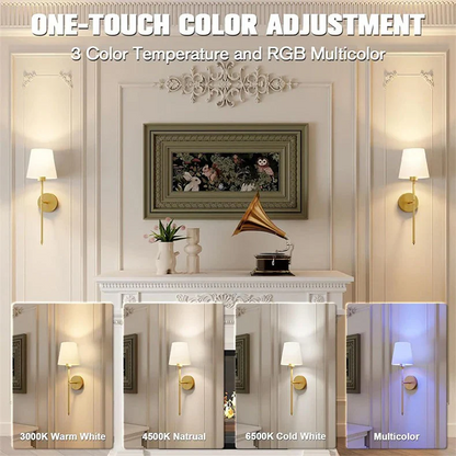 Davy | Wireless Wall Lamps, Pack of 2