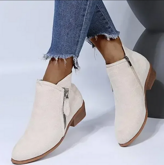 Supportive Side Zip Ankle Boots