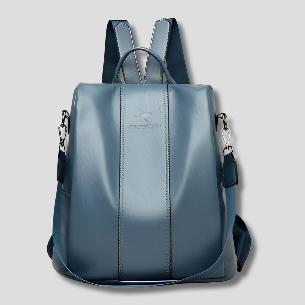 Davy | Women's Anti-Theft Leather Backpack with Concealed Zippers