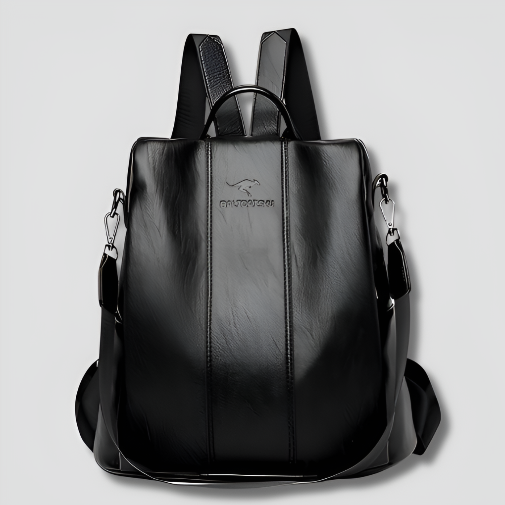 Davy | Women's Anti-Theft Leather Backpack with Concealed Zippers