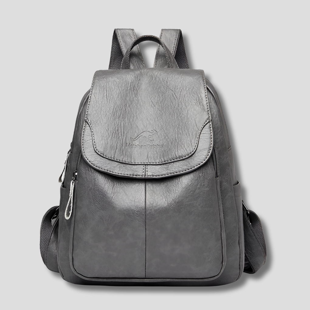 Davy | Women's Anti-Theft Leather Backpack with Embossed Design