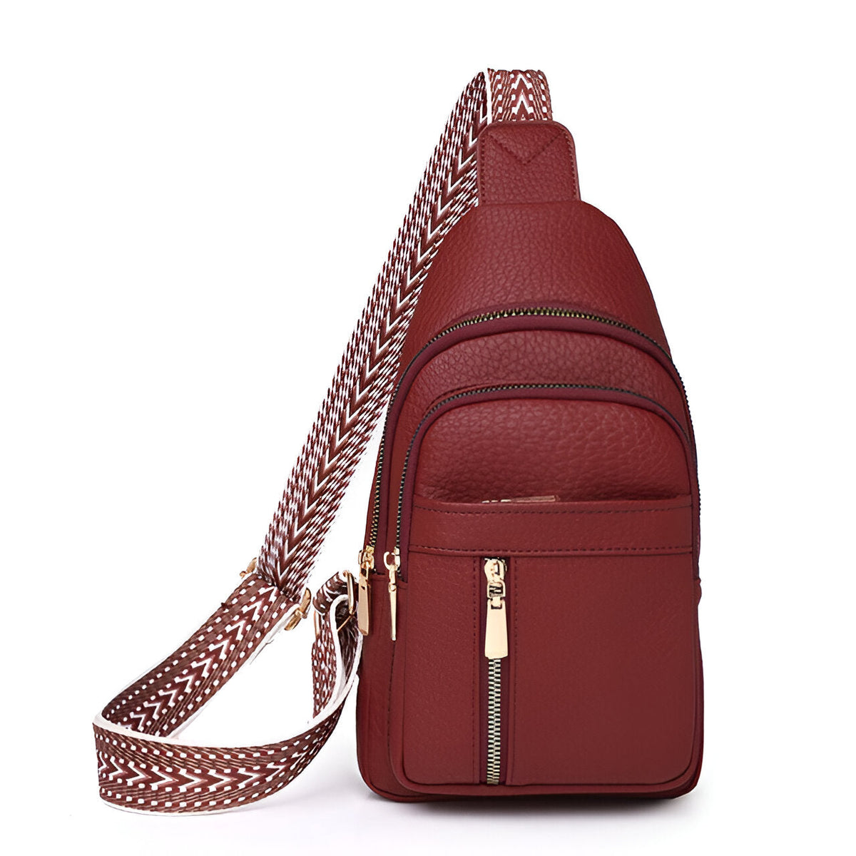 Davy | Women's Anti-Theft Sling Backpack with Geometric Strap