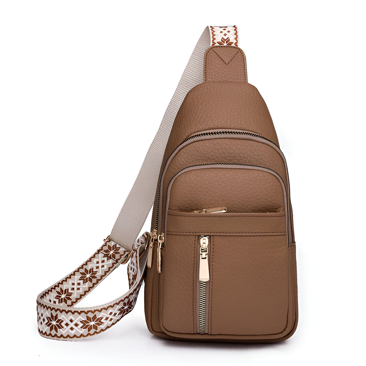 Davy | Women's Anti-Theft Sling Backpack with Geometric Strap