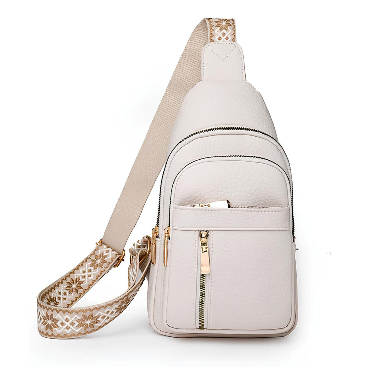 Davy | Women's Anti-Theft Sling Backpack with Geometric Strap