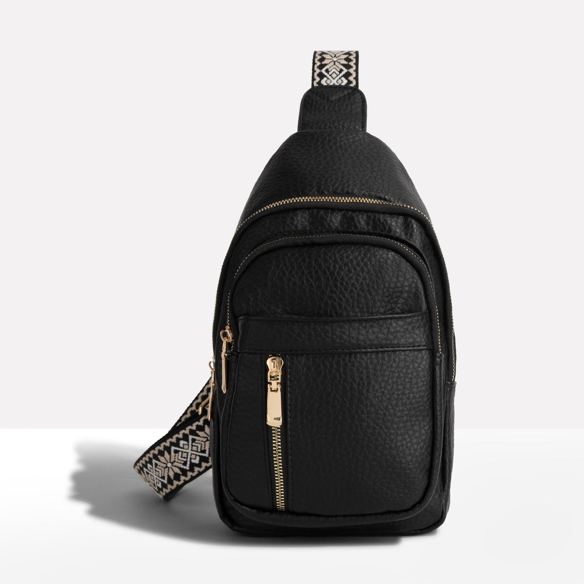 Davy | Women's Anti-Theft Sling Backpack with Geometric Strap