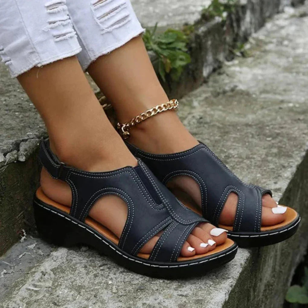 Women's Supportive Arch Comfort Wedge Sandals