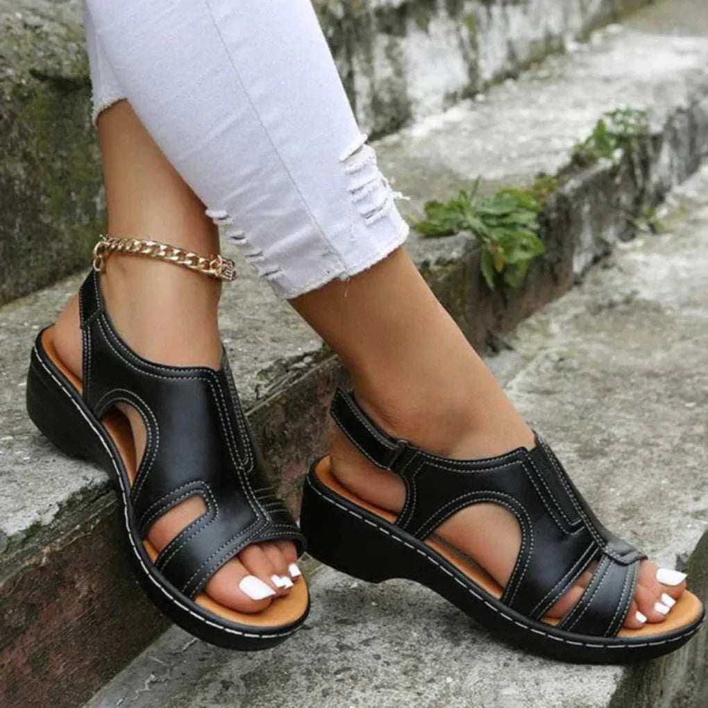 Women's Supportive Arch Comfort Wedge Sandals
