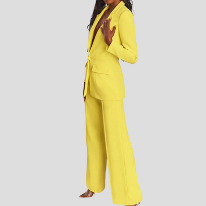 Tailored Notch Lapel Blazer and Trouser Set