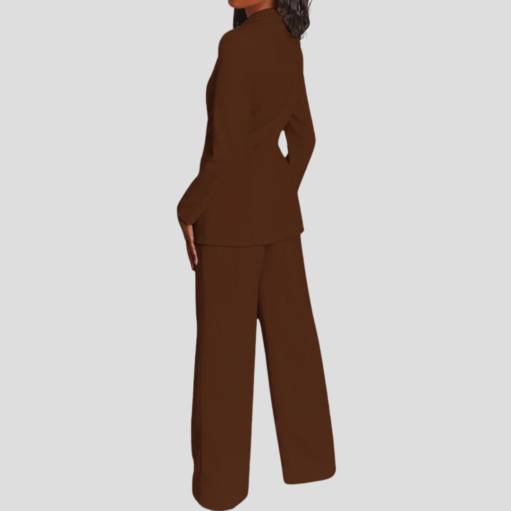 Tailored Notch Lapel Blazer and Trouser Set