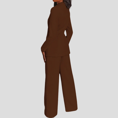 Tailored Notch Lapel Blazer and Trouser Set