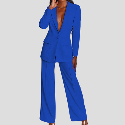 Tailored Notch Lapel Blazer and Trouser Set