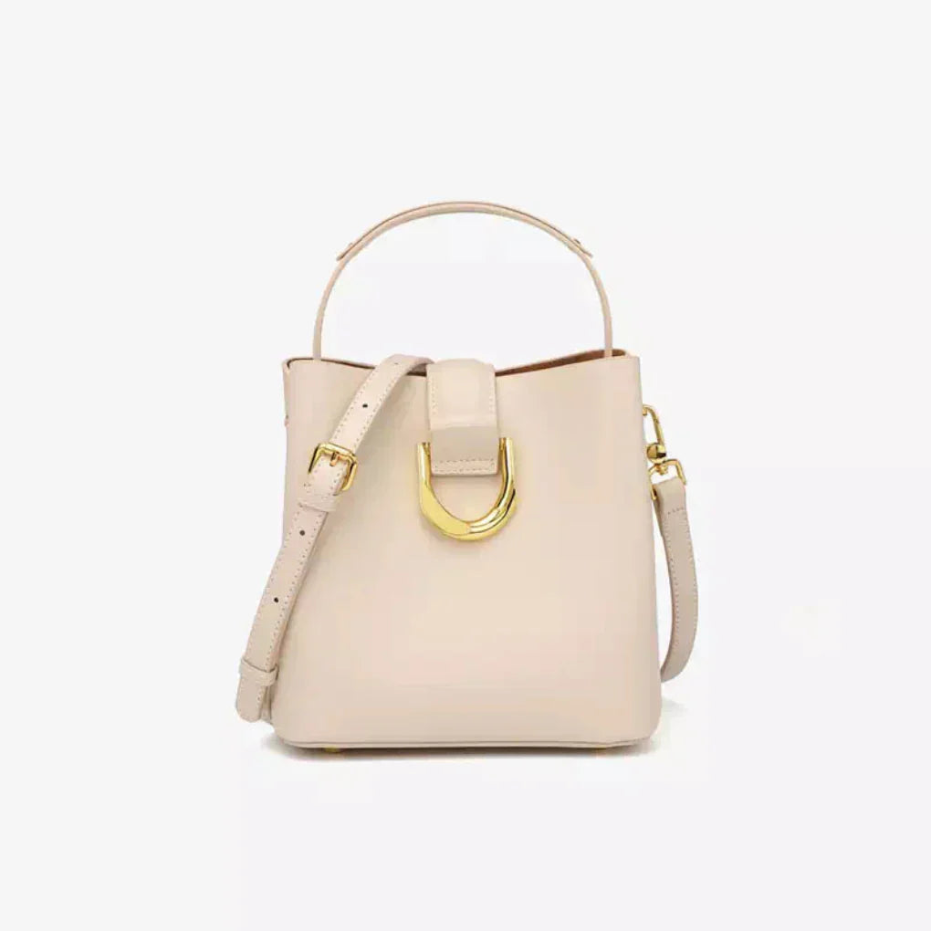Davy | Women's Bucket Handbag with Gold Buckle