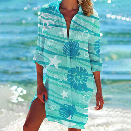 Women's Breezy Beach Cover-Up Shirt
