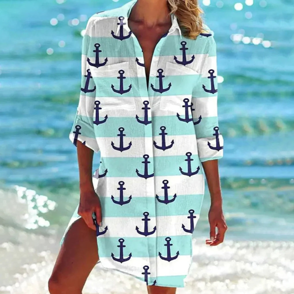 Women's Breezy Beach Cover-Up Shirt