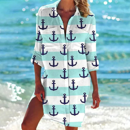 Women's Breezy Beach Cover-Up Shirt