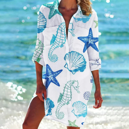 Women's Breezy Beach Cover-Up Shirt