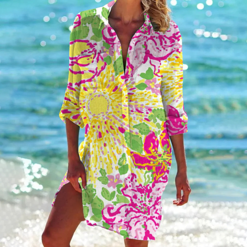 Women's Breezy Beach Cover-Up Shirt