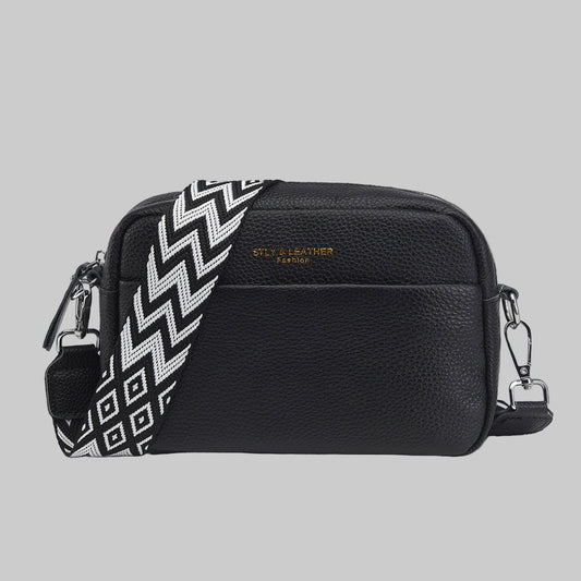 Davy | Women's Camera Crossbody Bag with Geometric Strap