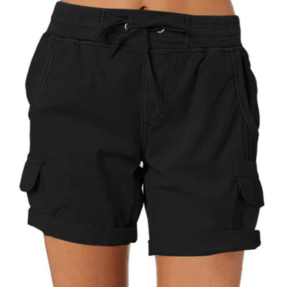 Women's Cotton Blend Cargo Shorts for Casual Wear