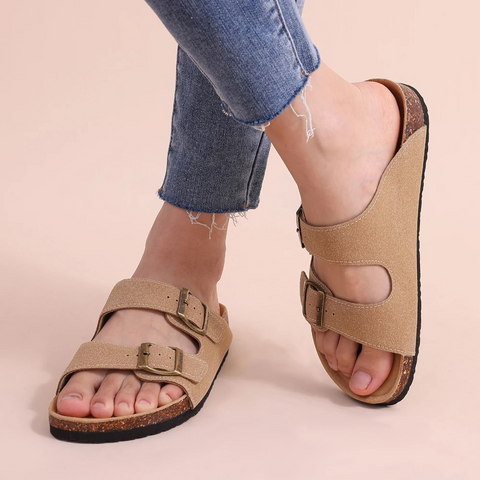 Adjustable Comfort Slides with Cork Footbed