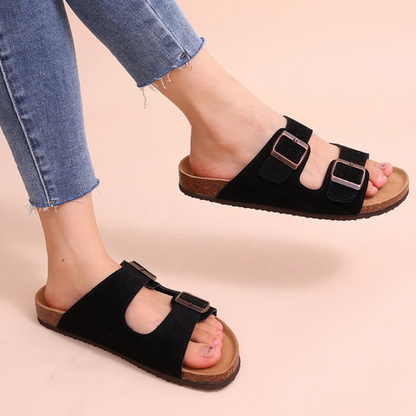 Adjustable Comfort Slides with Cork Footbed