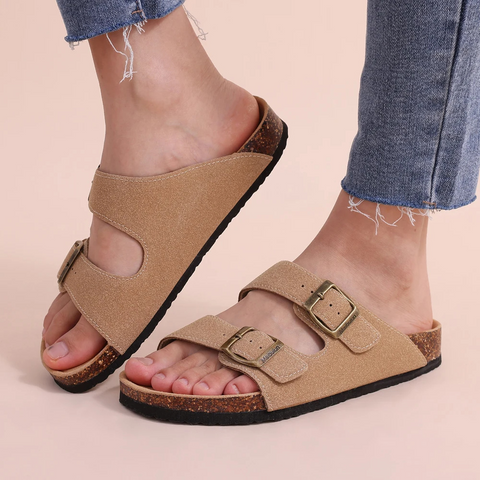 Adjustable Comfort Slides with Cork Footbed