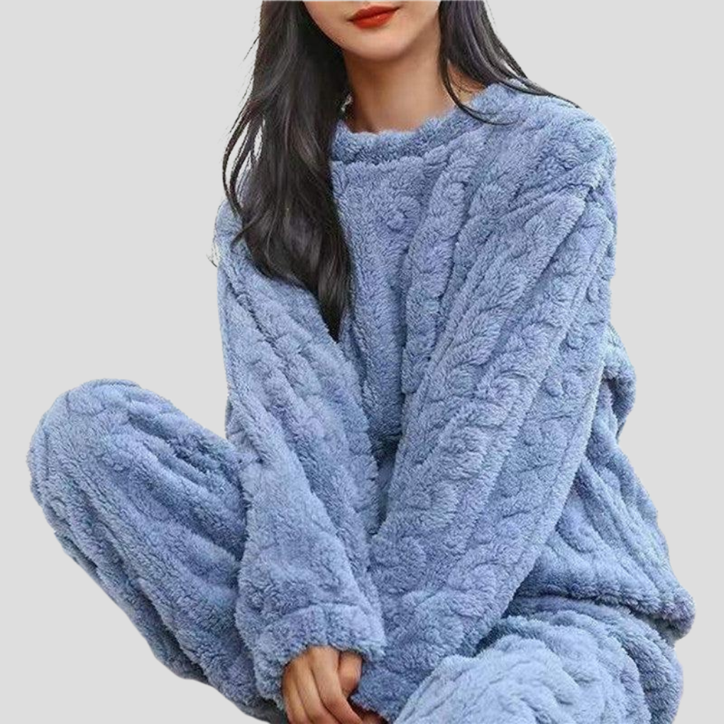 Plush Textured Loungewear Set