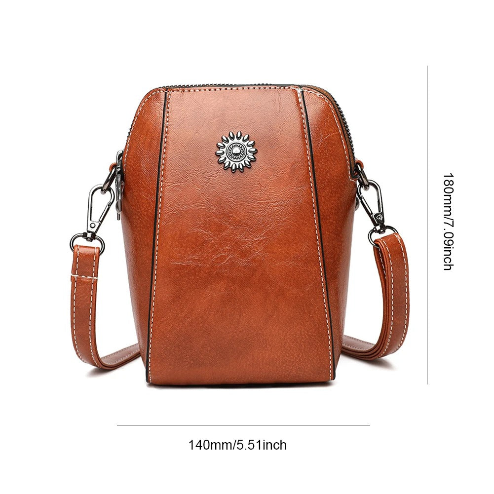 Davy | Women's Crossbody Bag with Decorative Emblem